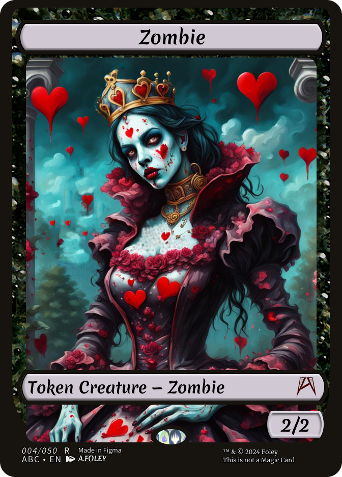 Queen of Hearts Zombie Token 6