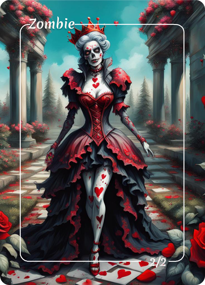 Queen of Hearts Zombie Token Complete Collection