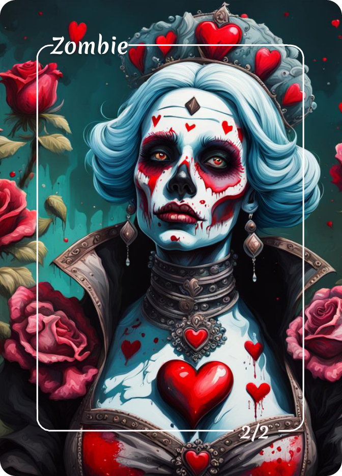 Queen of Hearts Zombie Token Complete Collection