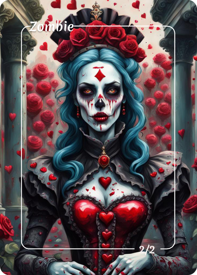 Queen of Hearts Zombie Token 3